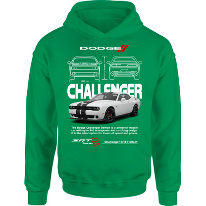 Felpa Bambino con Cappuccio challenger white