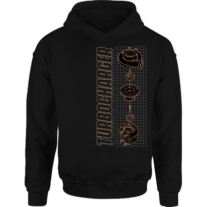Felpa Bambino con Cappuccio turbo charger