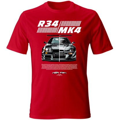 T-Shirt Unisex r34-mk4 Supra white
