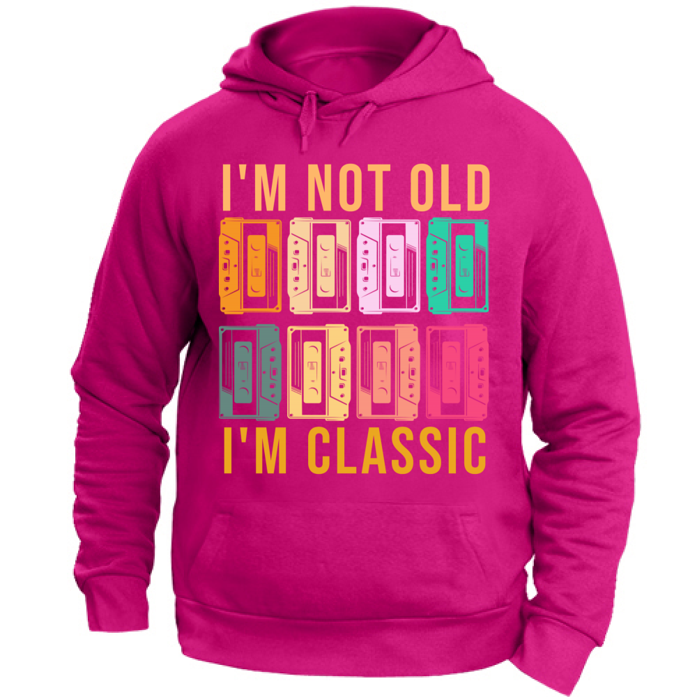 Felpa Unisex con Cappuccio not old 2