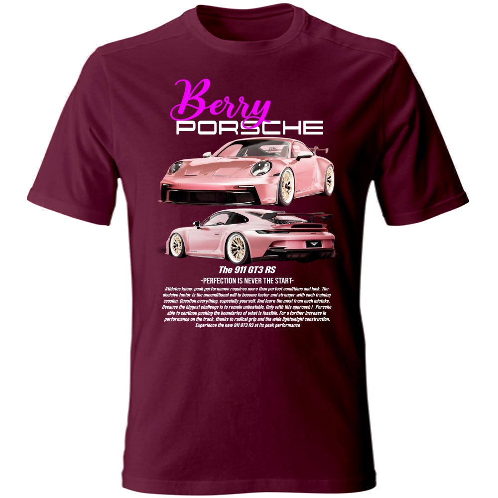 T-Shirt Unisex porsche berry