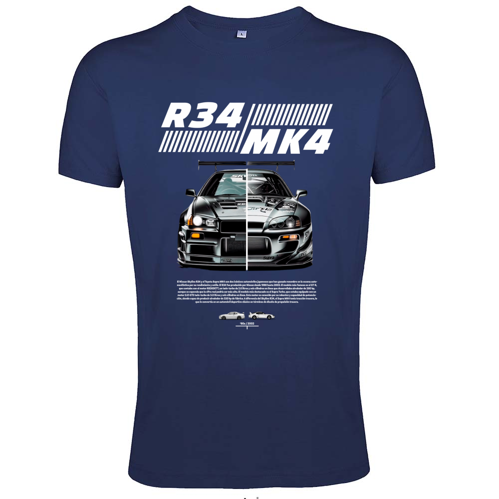 T-Shirt Men Fit r34-mk4 Supra white