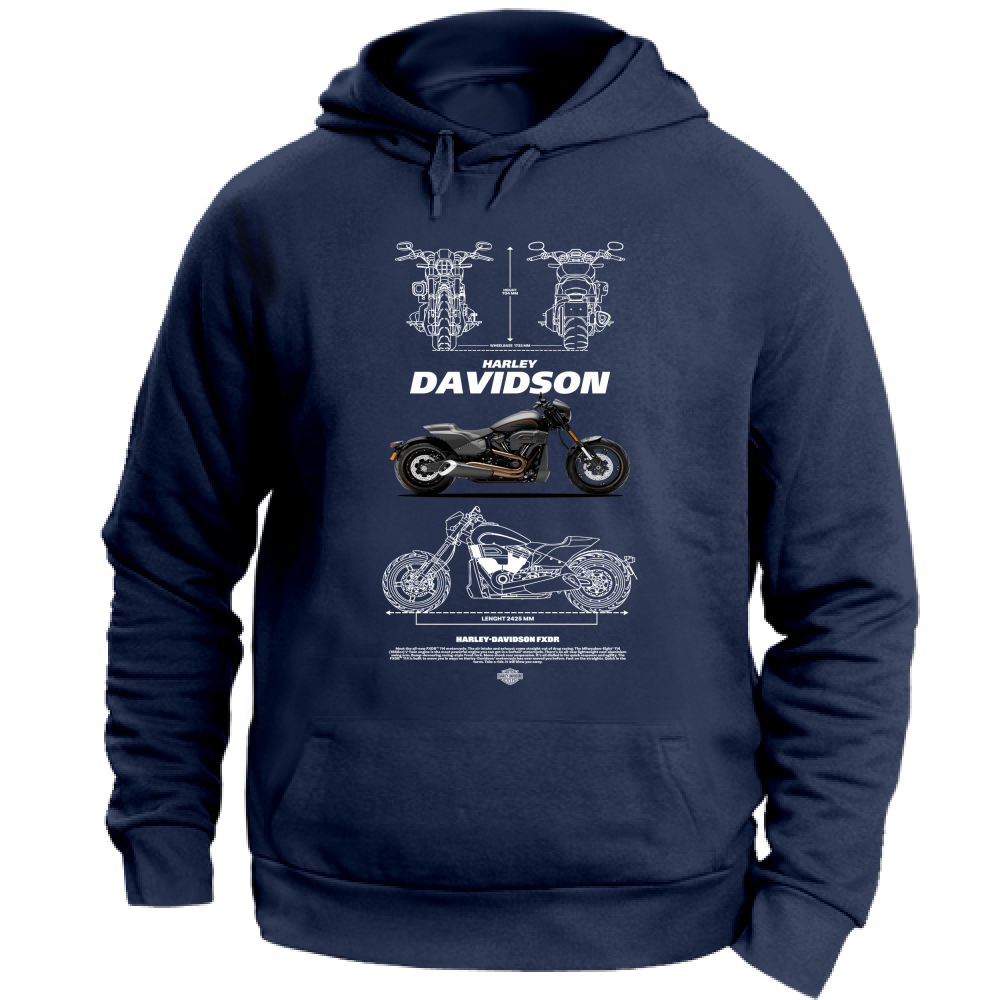 Felpa con Cappuccio Unisex Large harley davidson 1