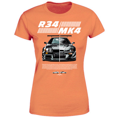 T-Shirt Donna r34-mk4 Supra white