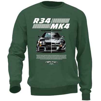 Felpa Unisex r34-mk4 Supra white