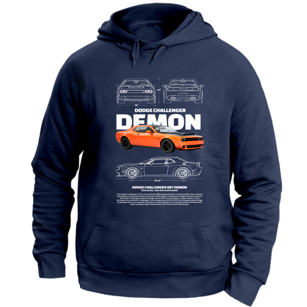 Felpa con Cappuccio Unisex Large dodge3