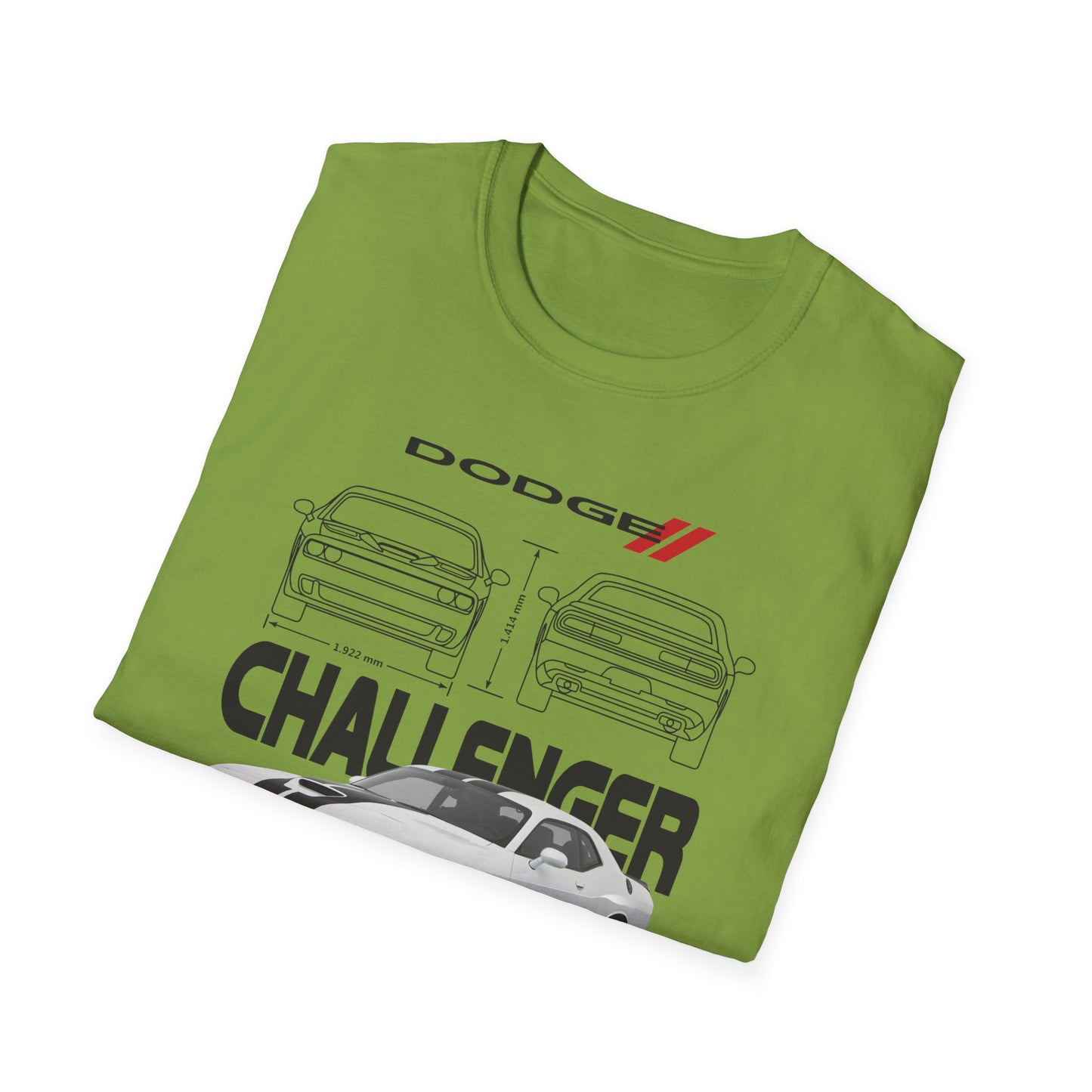 Dodge Challenger Graphic Tee, Car Enthusiast Shirt, Unisex Automotive T-Shirt, Gift for Motorheads, Casual Streetwear