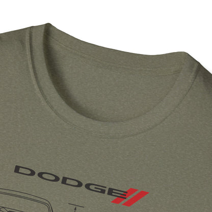 Dodge Challenger Graphic Tee, Car Enthusiast Shirt, Unisex Automotive T-Shirt, Gift for Motorheads, Casual Streetwear