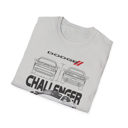 Dodge Challenger Graphic Tee, Car Enthusiast Shirt, Unisex Automotive T-Shirt, Gift for Motorheads, Casual Streetwear